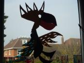 Leger-inspired puppet with decorated wings